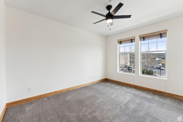 1541 Redstone Ave Unit C, Park City, UT 84098 - carpeted spare room with baseboards and a ceiling fan