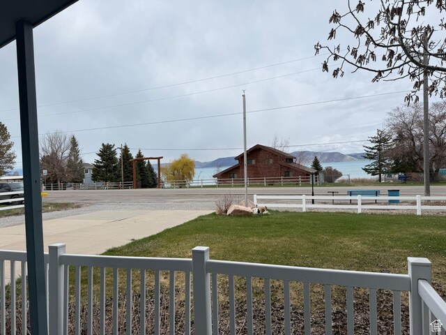 1705 S Bear Lake Blvd, Garden City, UT 84028 - view of yard with a mountain view and fence