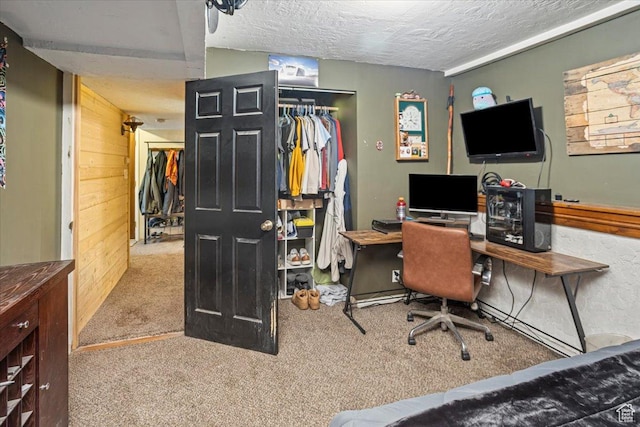 33 S Benchview Dr E, Tooele, UT 84074 - office area with carpet flooring and a textured ceiling