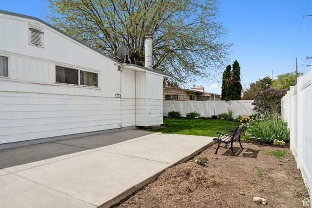 981 N 1300 W, Salt Lake City, UT 84116 - exterior space featuring a fenced backyard and a patio area