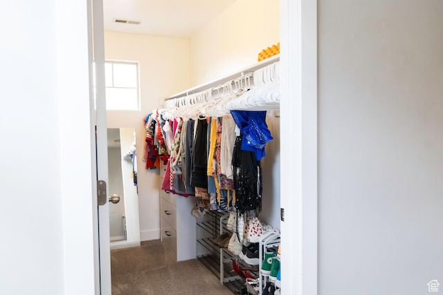 5229 W Armada Way, Herriman, UT 84096 - spacious closet featuring carpet floors and visible vents