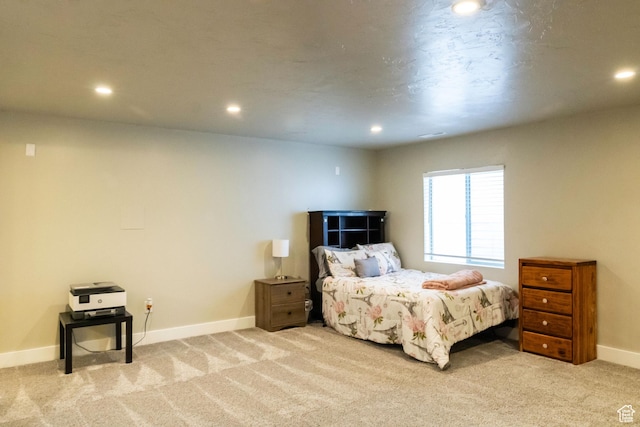 5229 W Armada Way, Herriman, UT 84096 - bedroom featuring baseboards, recessed lighting, and light carpet