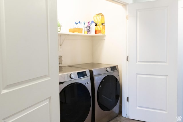 5229 W Armada Way, Herriman, UT 84096 - laundry area with washing machine and clothes dryer and laundry area