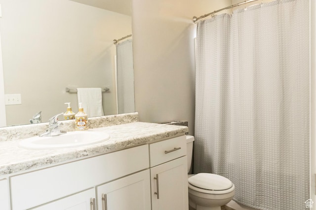 5229 W Armada Way, Herriman, UT 84096 - full bathroom featuring vanity, curtained shower, and toilet