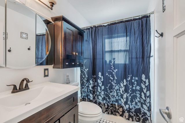 314 Harvard Cir, American Fork, UT 84003 - full bathroom with toilet, a shower with shower curtain, and vanity