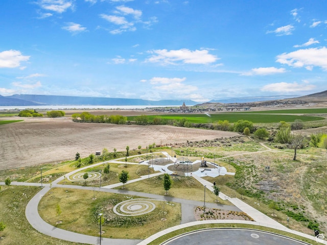 7465 N Cottage Ln, Eagle Mountain, UT 84005 - drone / aerial view featuring a mountain view and a rural view