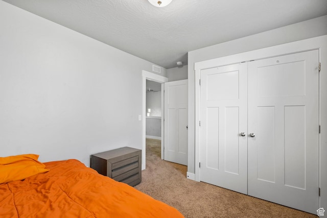 7465 N Cottage Ln, Eagle Mountain, UT 84005 - bedroom featuring a closet, carpet, baseboards, and visible vents