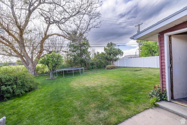 5393 S 700 E, South Ogden, UT 84405 - view of yard featuring fence and a trampoline
