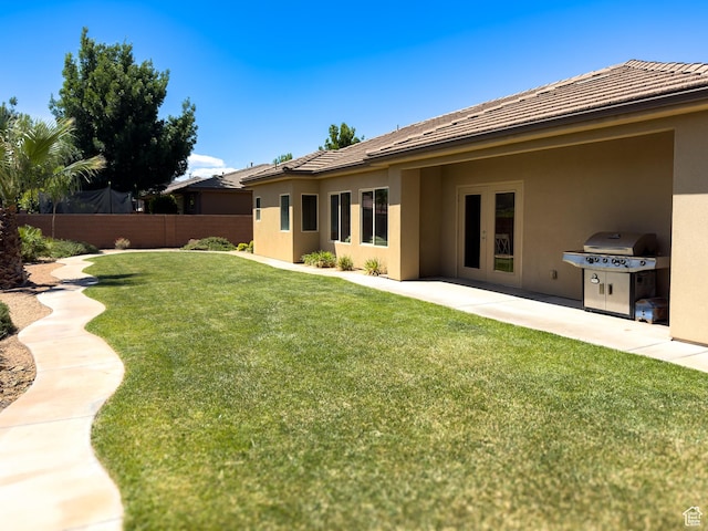 430 N 3450 W, Hurricane, UT 84737 - view of yard with french doors and a patio area