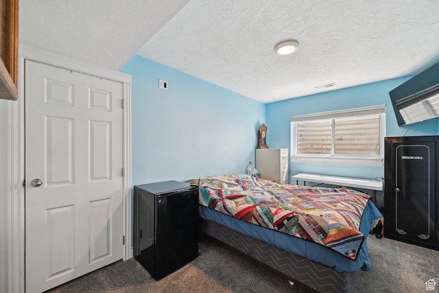 8551 S Laurel Oak Dr W, West Jordan, UT 84081 - bedroom with a textured ceiling, visible vents, and carpet