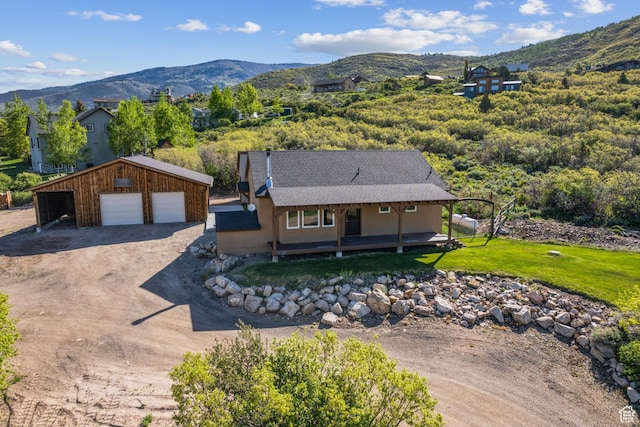 1586 Splendor Valley Rd, Kamas, UT 84036 - view from above of property with a mountain backdrop