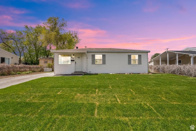 5756 S 4540 W, Kearns, UT 84118 - view of front facade with entry steps and a front lawn