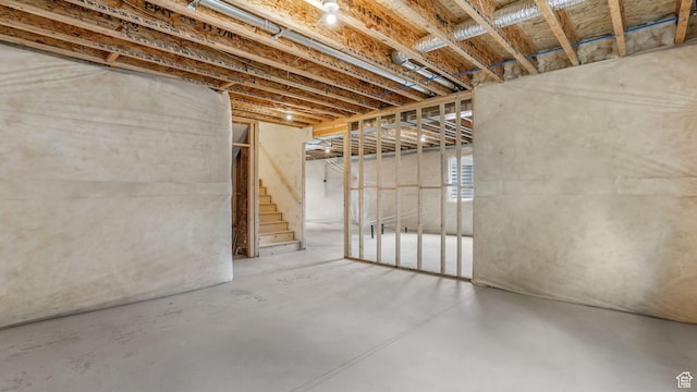 2298 E Parkside Cir S, South Ogden, UT 84403 - unfinished below grade area with stairs