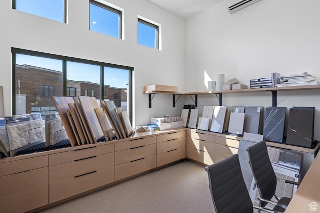 4554 N Forestdale Dr Unit A1, Park City, UT 84098 - office space featuring light colored carpet and a wall mounted air conditioner