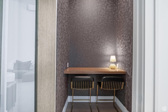 4554 N Forestdale Dr Unit A1, Park City, UT 84098 - dining area featuring baseboards and wallpapered walls