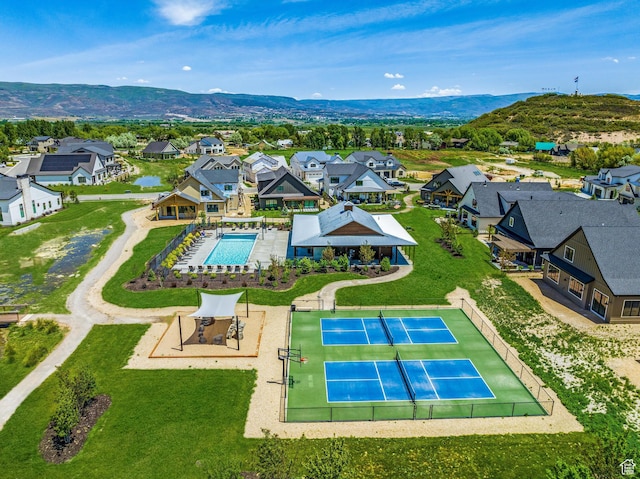 522 N Farmhouse Way, Midway, UT 84049 - aerial view with a residential view and a mountain view