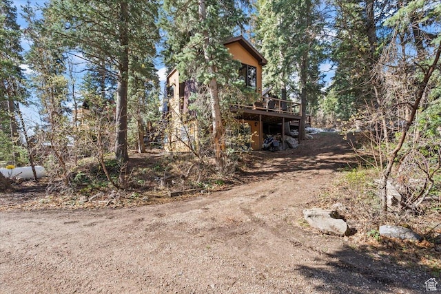2405 Success Trl Unit 30, Midway, UT 84049 - view of side of home featuring a deck and driveway