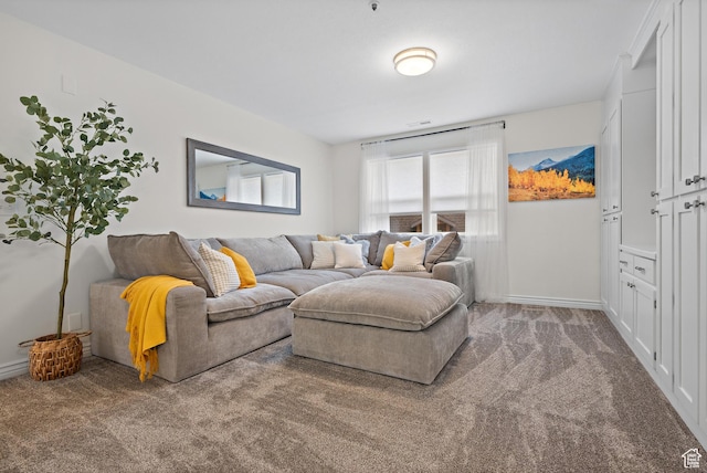3841 E Grindstone Dr S, Springville, UT 84663 - living area with baseboards and carpet flooring