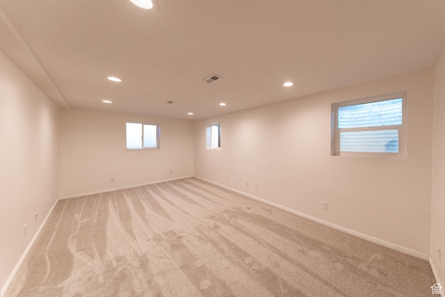 1145 Creek View Dr, Fruit Heights, UT 84037 - spare room featuring recessed lighting, light carpet, and baseboards