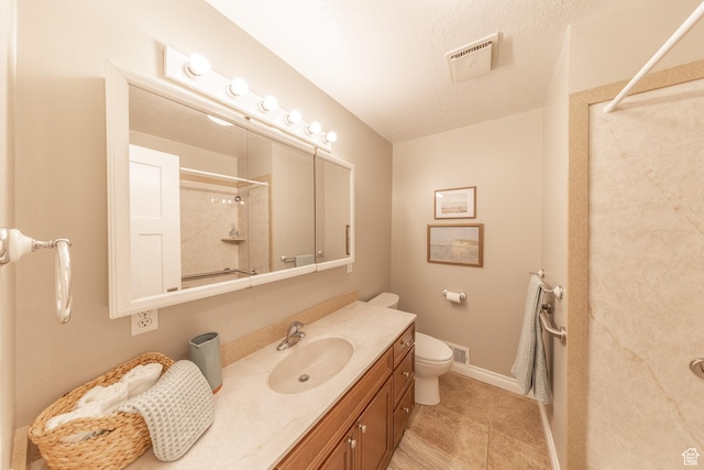 1145 Creek View Dr, Fruit Heights, UT 84037 - full bath with a shower, toilet, vanity, tile patterned floors, and baseboards