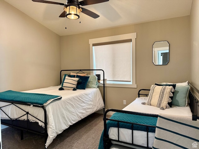 660 N Cambry Dr, Garden City, UT 84028 - bedroom featuring carpet flooring and ceiling fan