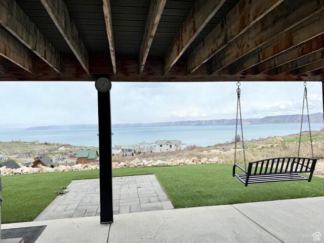 660 N Cambry Dr, Garden City, UT 84028 - view of patio with a water view