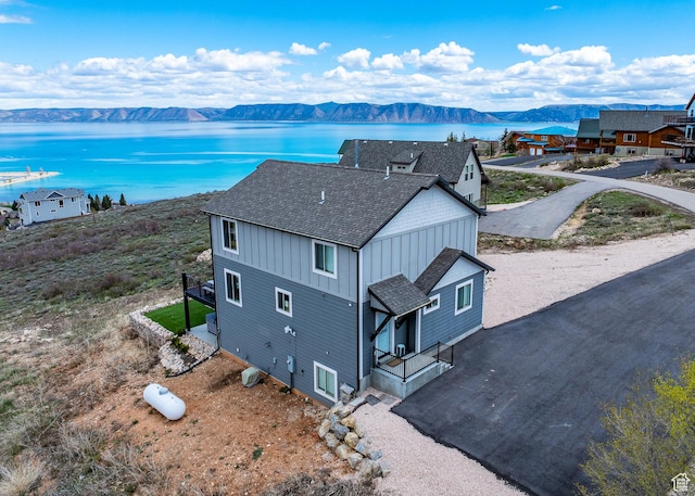 660 N Cambry Dr, Garden City, UT 84028 - bird's eye view featuring a water and mountain view