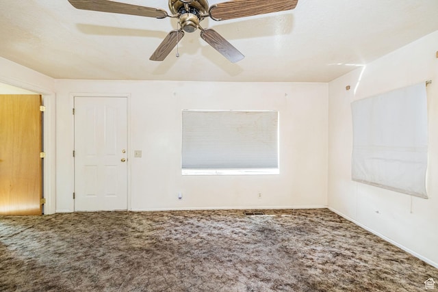 3122 W 1975 N, Plain City, UT 84404 - empty room with carpet flooring, ceiling fan, visible vents, and baseboards