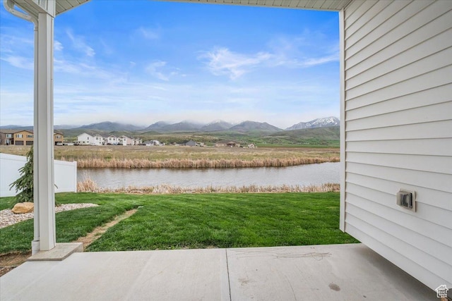 591 S Lakeside Dr, Franklin, ID 83237 - exterior space featuring fence and a water and mountain view