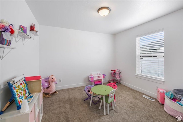 591 S Lakeside Dr, Franklin, ID 83237 - playroom featuring visible vents, baseboards, and carpet floors