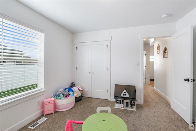 591 S Lakeside Dr, Franklin, ID 83237 - recreation room with carpet flooring and visible vents
