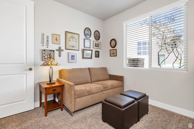 1677 W Escapes Dr Unit 103, St George, UT 84770 - living room with baseboards and light carpet