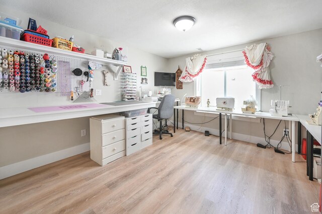 633 N 800 E, Wellsville, UT 84339 - office featuring baseboards and light wood finished floors