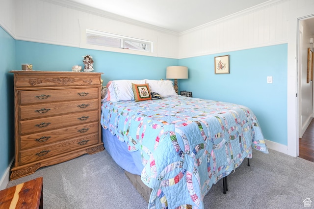 633 N 800 E, Wellsville, UT 84339 - bedroom featuring carpet flooring, baseboards, and ornamental molding
