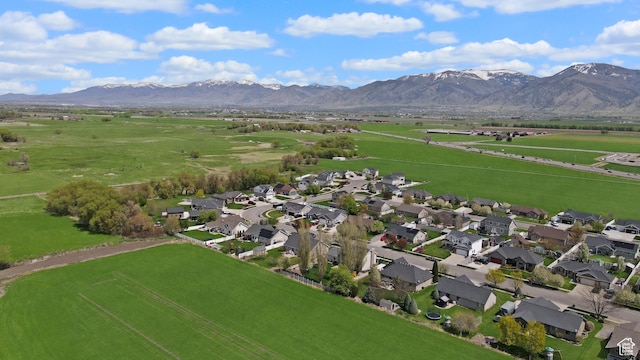 633 N 800 E, Wellsville, UT 84339 - birds eye view of property with a rural view and a mountain view