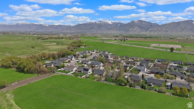 633 N 800 E, Wellsville, UT 84339 - drone / aerial view featuring a mountain view and a residential view