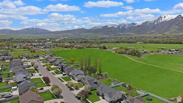 633 N 800 E, Wellsville, UT 84339 - birds eye view of property with a residential view and a mountain view
