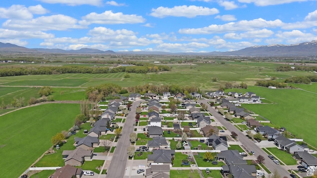 633 N 800 E, Wellsville, UT 84339 - drone / aerial view with a residential view, a mountain view, and a rural view