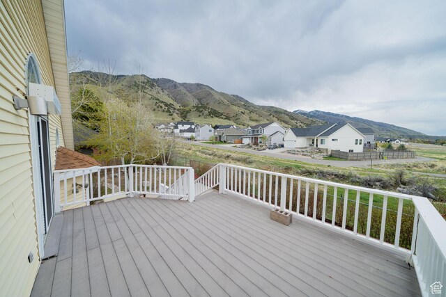 1720 N 1850 E, North Logan, UT 84341 - deck with a residential view and a mountain view
