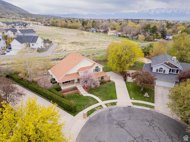 1720 N 1850 E, North Logan, UT 84341 - birds eye view of property featuring a residential view and a mountain view