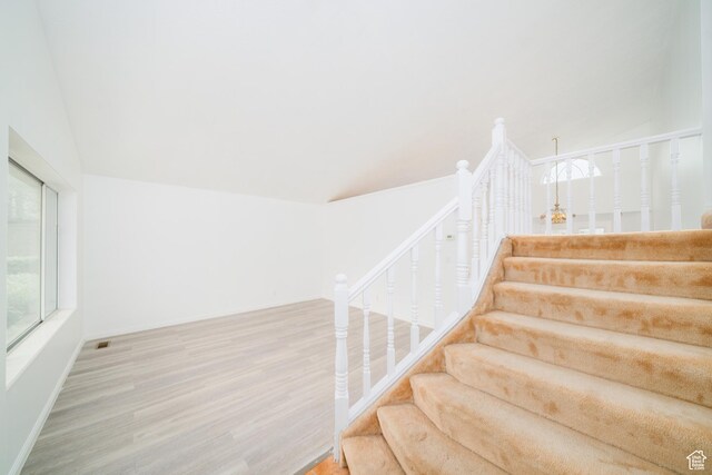 1720 N 1850 E, North Logan, UT 84341 - staircase with baseboards, visible vents, and wood finished floors