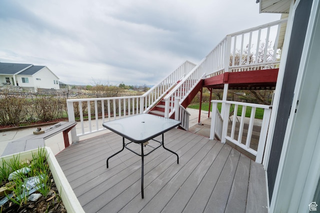1720 N 1850 E, North Logan, UT 84341 - wooden terrace featuring stairway