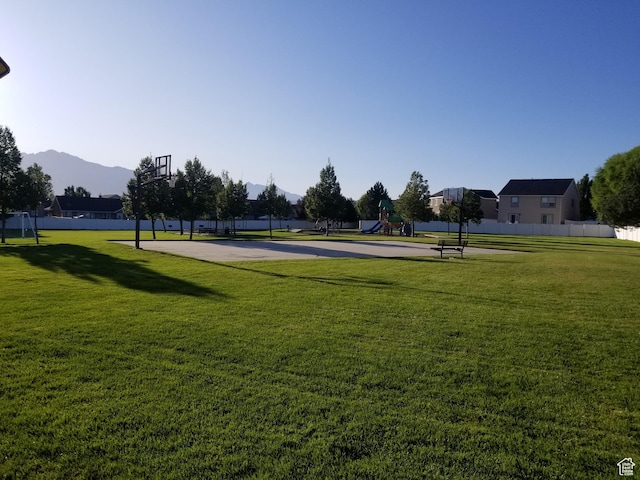10751 S Pine Shadow Rd W, South Jordan, UT 84009 - surrounding community featuring community basketball court and a mountain view