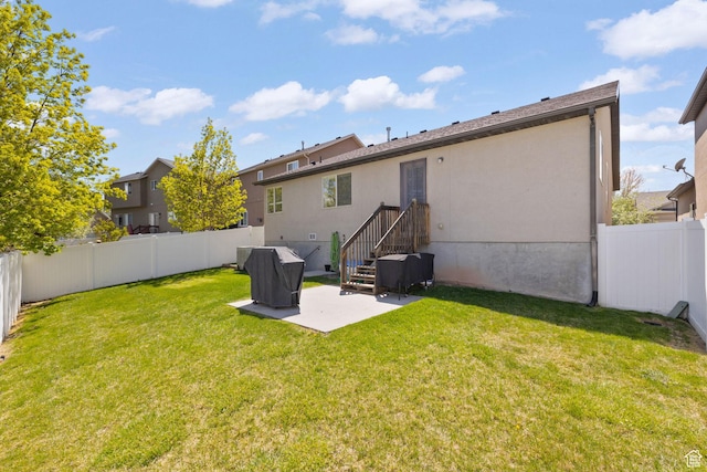 10751 S Pine Shadow Rd W, South Jordan, UT 84009 - back of property featuring a patio area and stucco siding