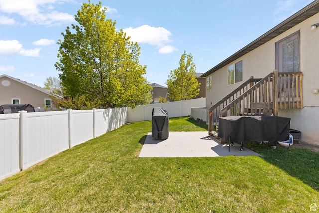 10751 S Pine Shadow Rd W, South Jordan, UT 84009 - view of yard with a patio area