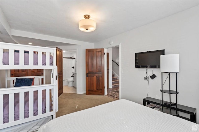bedroom featuring carpet flooring