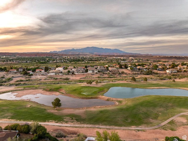 1864 S Crockett Cir, Bloomington, UT 84790 - surrounding community featuring a water and mountain view, view of golf course, and a residential view