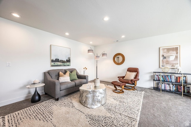 883 E Sydnee View Ln, Millcreek, UT 84107 - living room with carpet flooring, recessed lighting, and baseboards