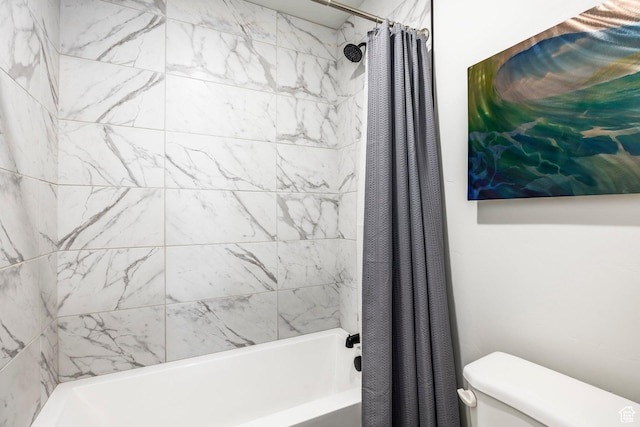883 E Sydnee View Ln, Millcreek, UT 84107 - full bath with shower / bath combo with shower curtain and toilet