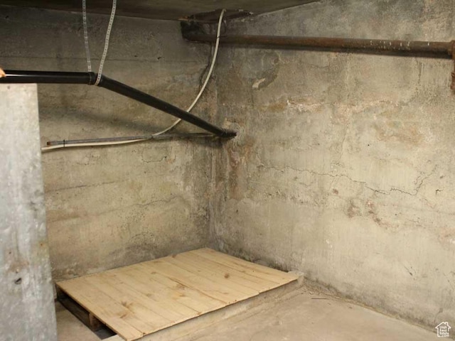 view of basement